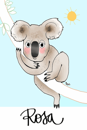 Imagen de Lámina "Koala"